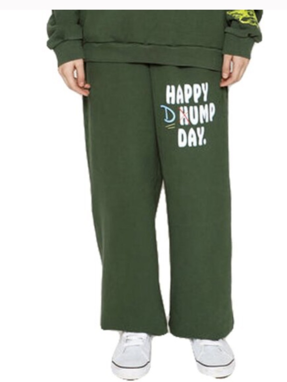 Boys Lie Olive Green 'Happy Dump Day' /Give ‘em hell! Sweatpants